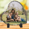 Personalised Ink Heart Rock Photo Slate With Photos and Text