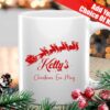 Personalised Christmas Eve Mug with name and santas sleigh. Xmas mug for son, daughter, mum, dad, nan grandad