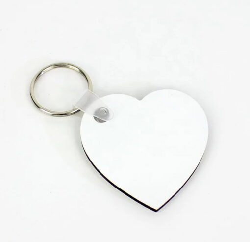 Heart MDF Keyring Personalised WithYou Photos