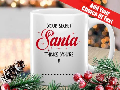 Christmas Funny Mug For Secret Santa workplace mug novelty mug insult mug rude christmas mug