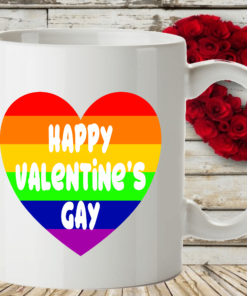 Happy Valentines Gay Pride Mug