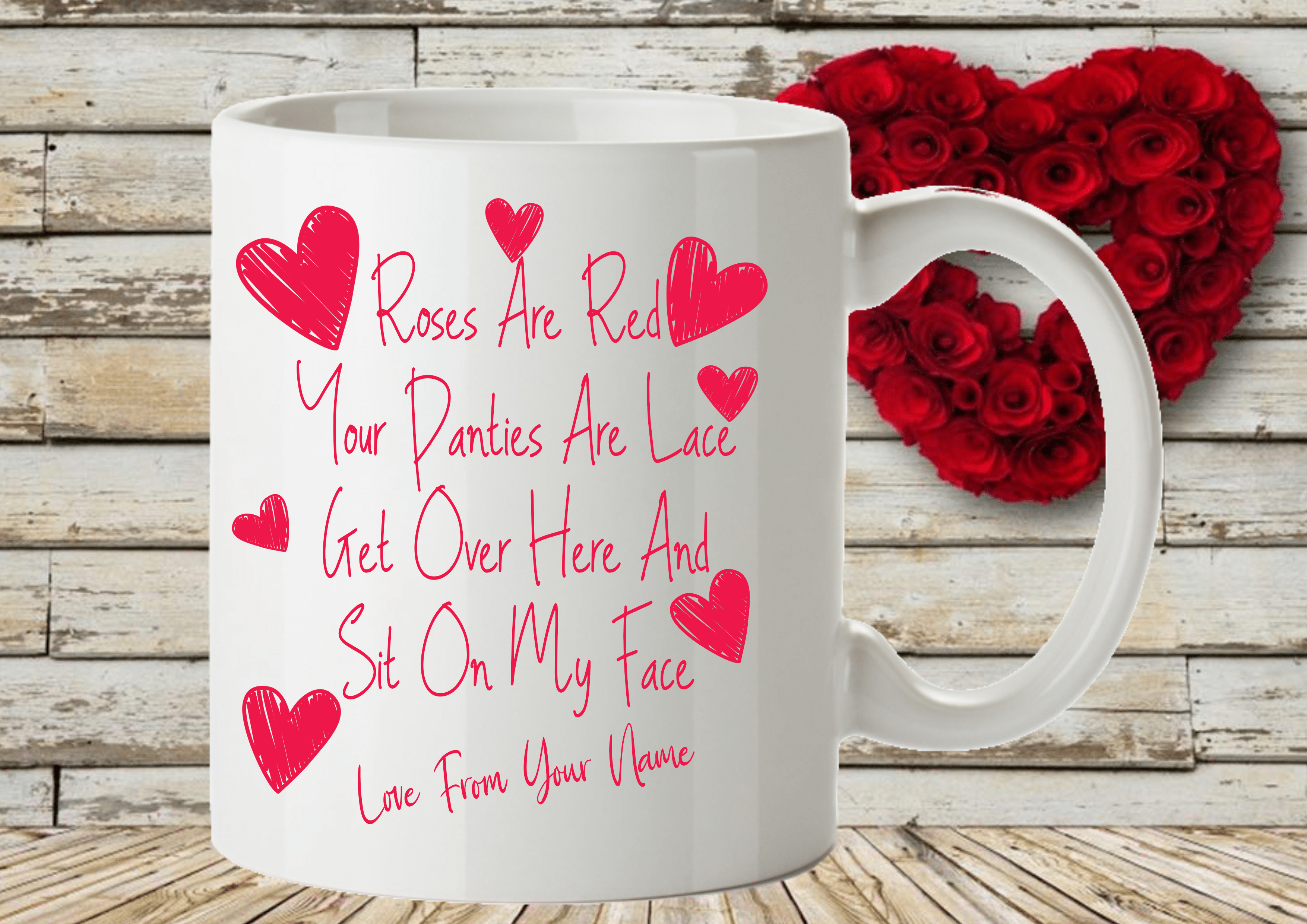 Rude Valentine's Day Mug Personalised Rude Valentine's Day Mug Personalised
