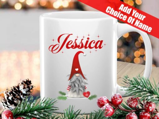 Scandinavian Gonk Mug scandi gonk xmas eve mug for son daughter mum dad grandad nan