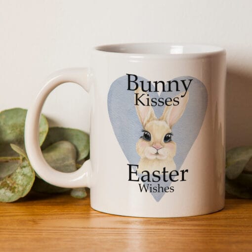 Easter Mug Watercolour Bunny Kisses Easter Wishes Gift For Easter - Image 2