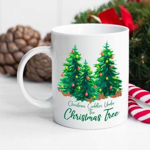 Couples Christmas Eve Mug 11oz ceramic – xmas eve mug, mug for girlfriend, mug for boyfriend, christmas cocoa mug, xmas eve mug - Image 2