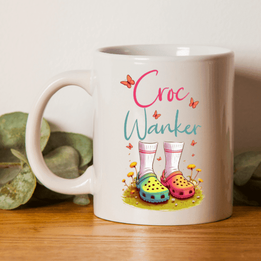 Croc addict gift mug for her or her. It is a perfect gift for the anybody who is looking for a crocs funny gift mug