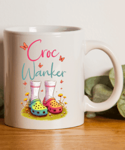 Croc addict gift mug for her or her. It is a perfect gift for the anybody who is looking for a crocs funny gift mug