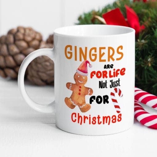 Funny Christmas Mug Gingers Are For Life - Christmas Secret Santa, workplace gift, office present, funny present - Image 2