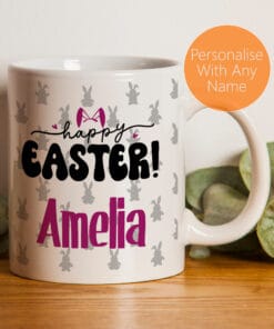 Personalised Easter Mug Bunny Easter Bunny Mug For Son, Daughter or Grandchildren
