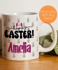 Personalised Easter Mug Bunny Easter Bunny Mug For Son, Daughter or Grandchildren