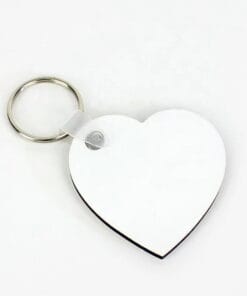 5cm MDF Keyring Heart- Blank