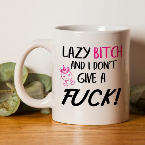 Lazy Bitch Novelty Mug - Fun gift present for wife, friend or work colleague. Ideal for birthdays or Christmas. Funny Mug UK - Image 2