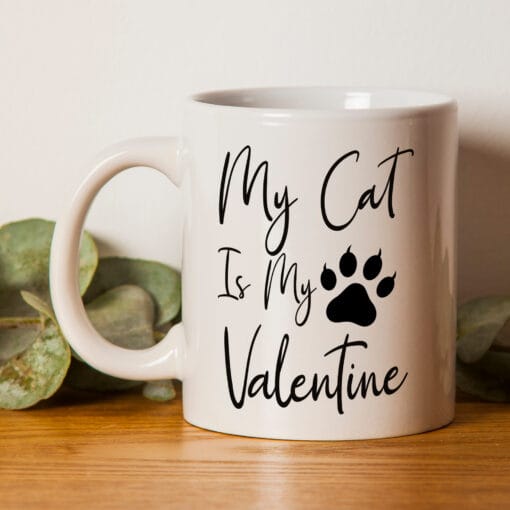 My Cat Valentine Mug - Perfect for Boyfriend, Girlfriend, Wife, Husband, Cat Lover, Animal Mug - Image 2