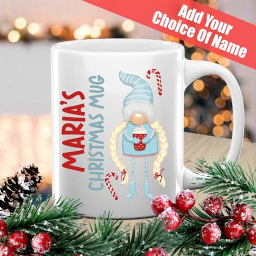 Personalised Christmas Mug, mug for daughter, mug for son, Christmas coco mug, xmas eve mug, hot chocolate, stocking filler - Image 3