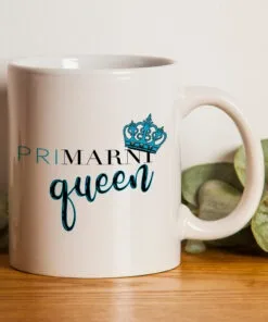 Primarni Queen Shopaholic Mug | Primark Funny Mug For Her | Primark Gift Mug | Primark Addict | Novelty Gift Mug