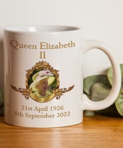 Queen Elizabeth ii Memorial Mug - uk queen, memorial mug, 2022 queen, remembrance mug, royal family