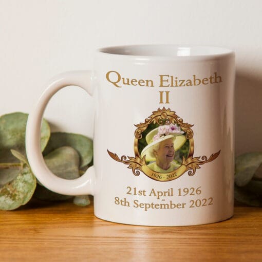 Queen Elizabeth ii Memorial Mug - uk queen, memorial mug, 2022 queen, remembrance mug, royal family - Image 2