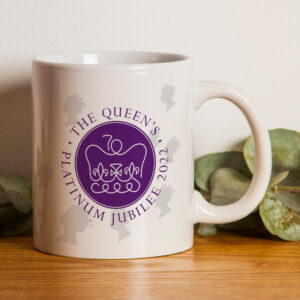 Queen's Platinum Jubilee Mug - 70 Years, Queen Elizabeth, ER, Royal Family 2022