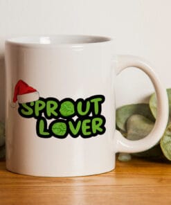 Brussel Sprout Lover Mug - Christmas Mug for mum, dad, sister, brother, nan, grandad, xmas, novelty