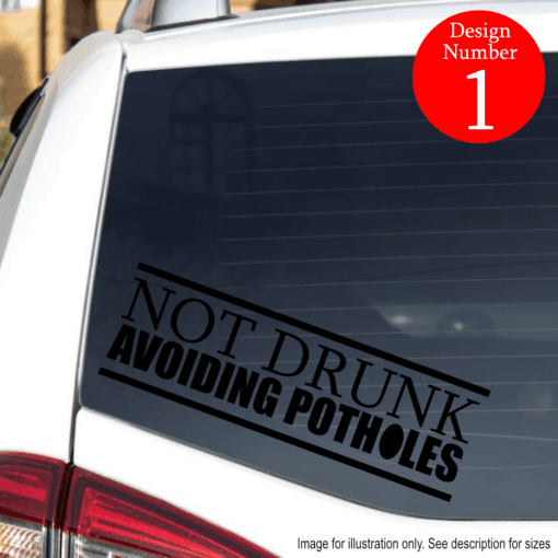 Pothole Sticker - Car bumper sticker, funny car stickers, novelty car stickers, stickers for car, vinyl stickers, car decal stickers - Image 3