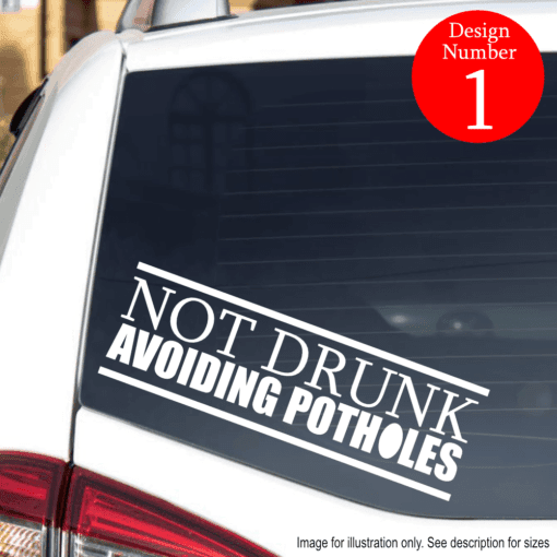Pothole Sticker - Car bumper sticker, funny car stickers, novelty car stickers, stickers for car, vinyl stickers, car decal stickers - Image 2