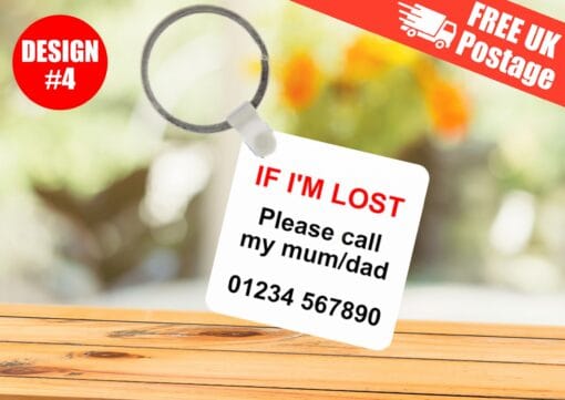 Emergency Pet Keyring card, pet at home alone, pet information, accident pet card, in case of emergency, dog home alone, cat home alone - Image 4