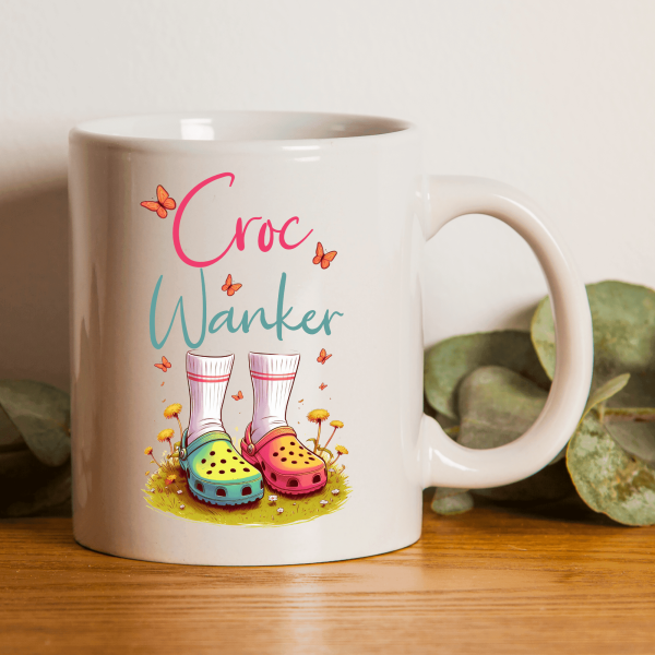 Croc addict gift mug for her or her. It is a perfect gift for the anybody who is looking for a crocs funny gift mug